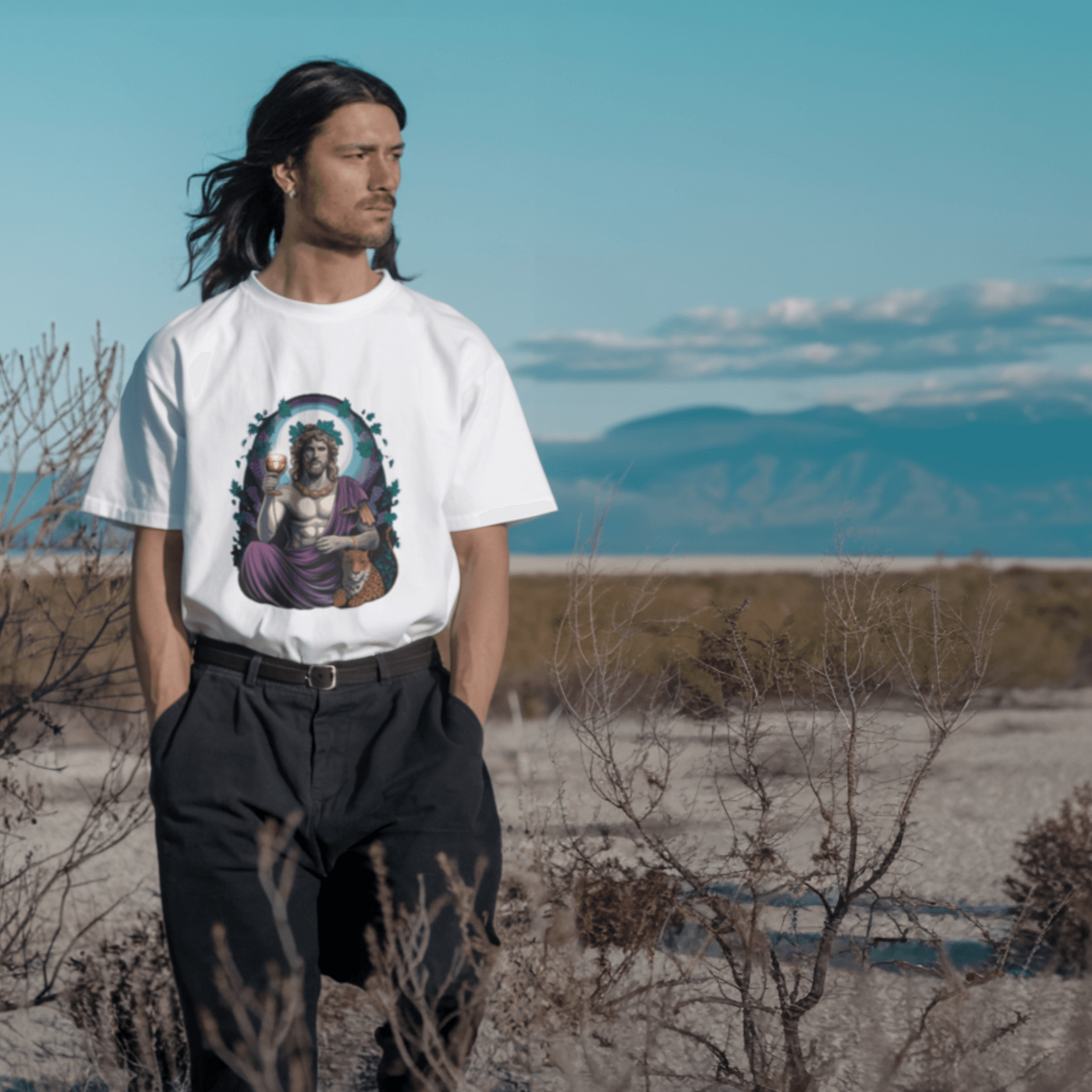 Unisex Artwear: Dionysos' Wine with Tiger - Godngod