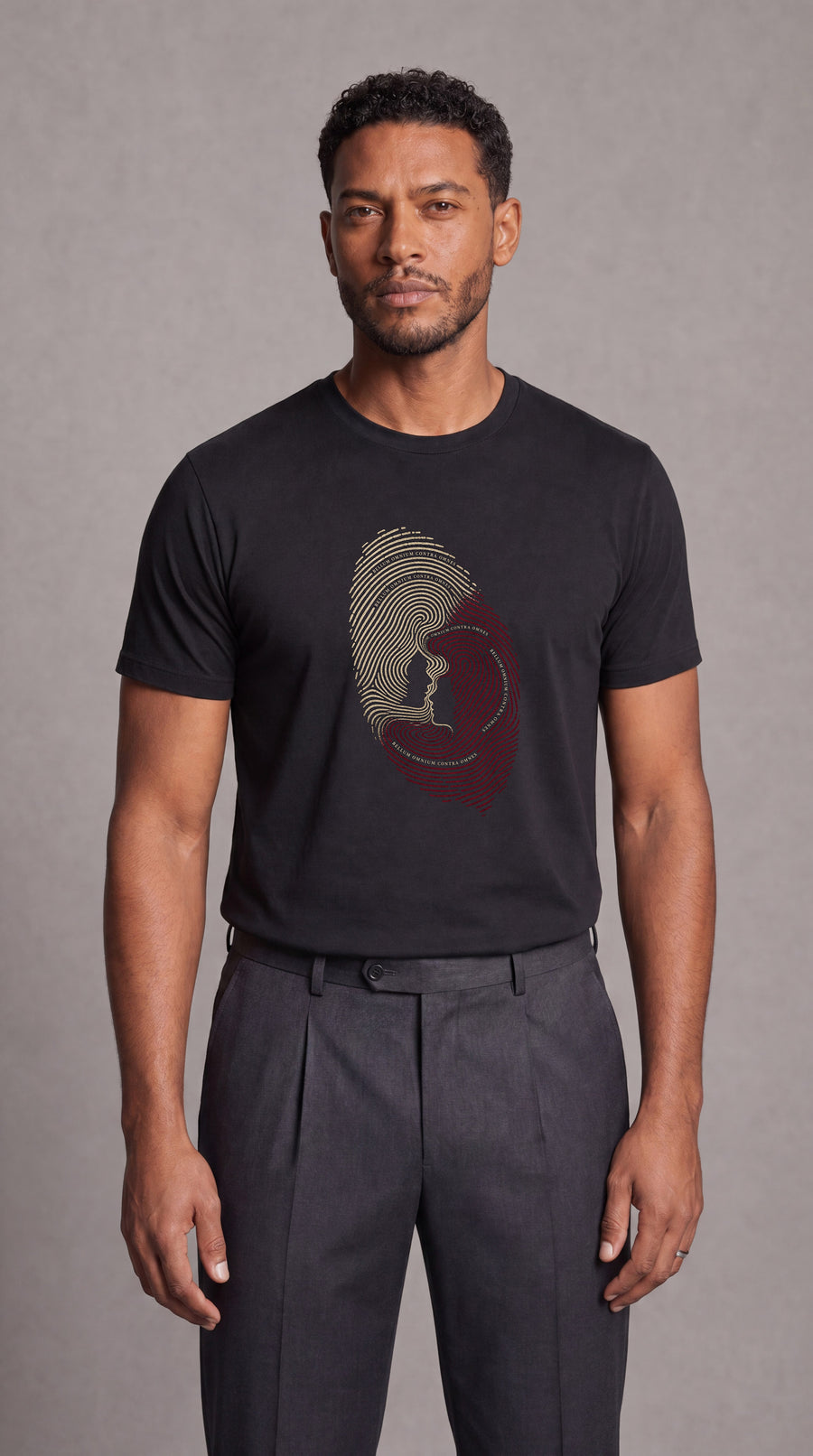 All Against All t-shirt by ARSANIMA, worn